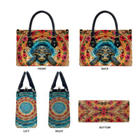 3D Illusion Honu Halloween Leather Bag Hawaiian Sea Turtle Skull Shell Vortex DT05 - Polynesian Pride
