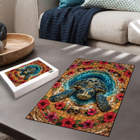 3D Illusion Honu Halloween Puzzle Hawaiian Sea Turtle Skull Shell Vortex DT05 - Polynesian Pride