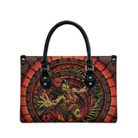 3D Illusion Hula Zombie Halloween Leather Bag Hawaiian Undead Dancer Volcano Stone Well DT05 - Polynesian Pride