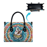 3D Illusion Hula Ghost Halloween Leather Bag Hawaiian Ukulele Spirit Ocean Vortex DT05 - Polynesian Pride