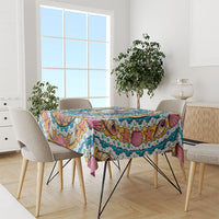 3D Illusion Hula Ghost Halloween Tablecloth Hawaiian Ukulele Spirit Ocean Vortex DT05 - Polynesian Pride