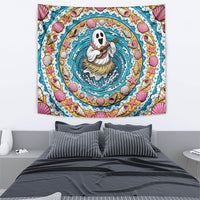 3D Illusion Hula Ghost Halloween Tapestry Hawaiian Ukulele Spirit Ocean Vortex DT05 - Polynesian Pride
