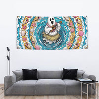 3D Illusion Hula Ghost Halloween Tapestry Hawaiian Ukulele Spirit Ocean Vortex DT05 - Polynesian Pride