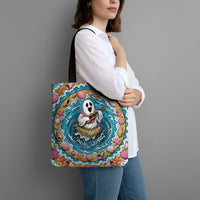 3D Illusion Hula Ghost Halloween Tote Bag Hawaiian Ukulele Spirit Ocean Vortex DT05 - Polynesian Pride