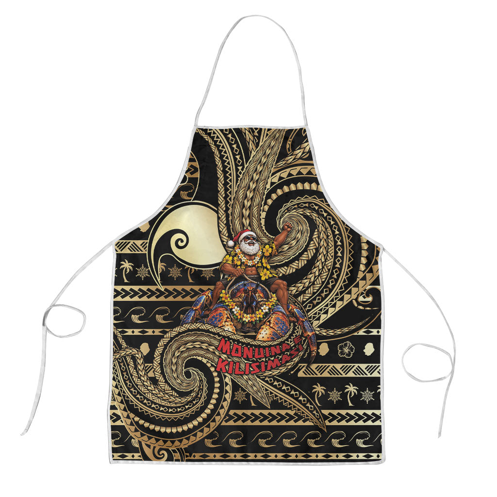 Niue Christmas Apron Santa Riding Coconut Crab