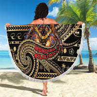 Niue Christmas Beach Blanket Santa Riding Coconut Crab DT05 - Polynesian Pride