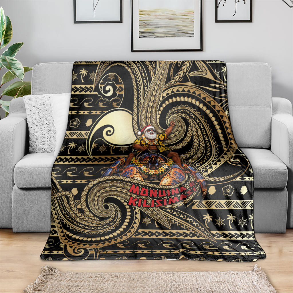 Niue Christmas Blanket Santa Riding Coconut Crab DT05 - Polynesian Pride