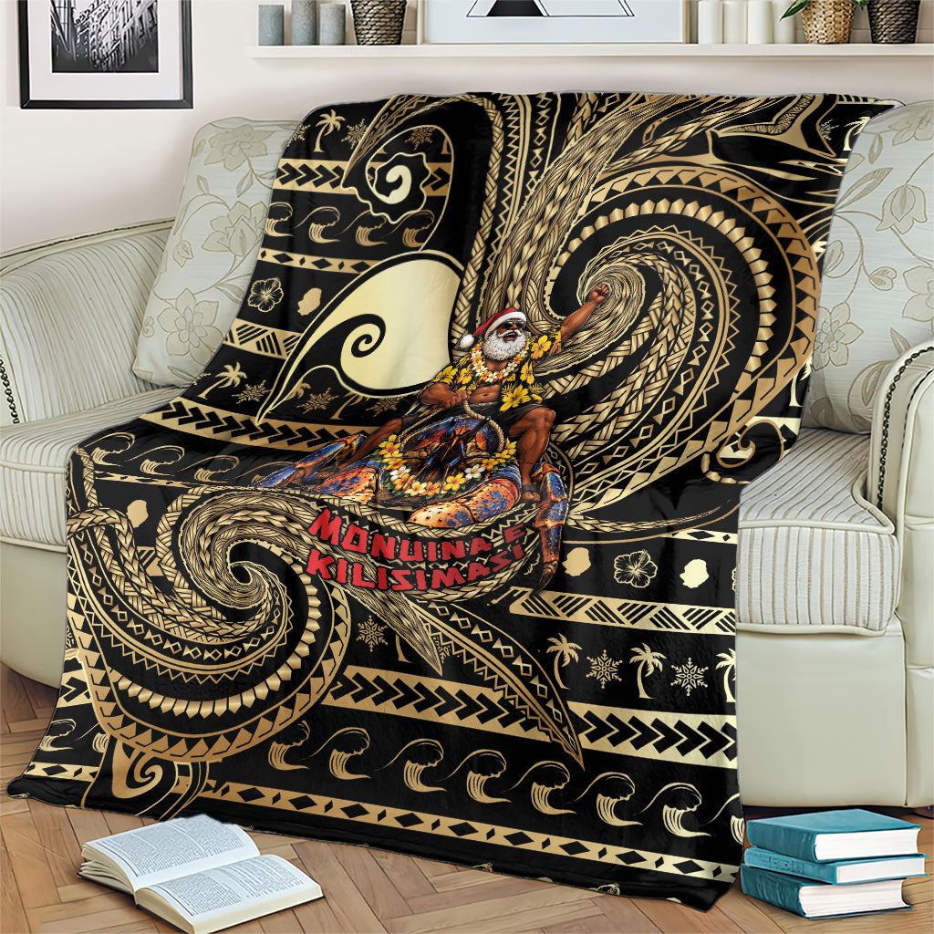 Niue Christmas Blanket Santa Riding Coconut Crab DT05 - Polynesian Pride