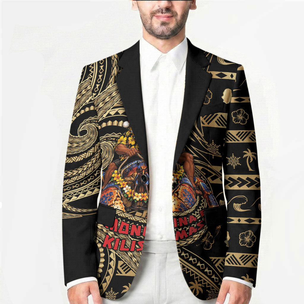 Niue Christmas Blazer Santa Riding Coconut Crab DT05 - Polynesian Pride
