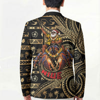 Niue Christmas Blazer Santa Riding Coconut Crab DT05 - Polynesian Pride