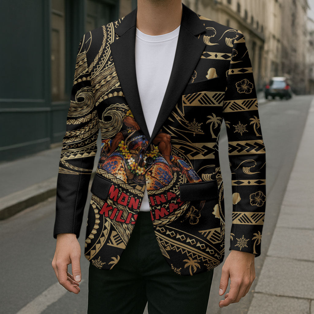 Niue Christmas Blazer Santa Riding Coconut Crab DT05 - Polynesian Pride