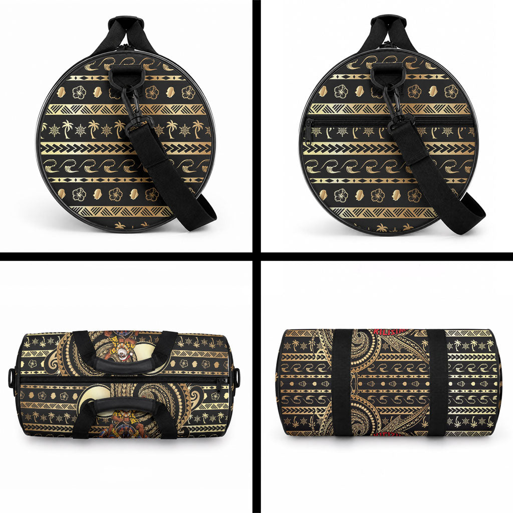 Niue Christmas Duffle Bag Santa Riding Coconut Crab DT05 - Polynesian Pride