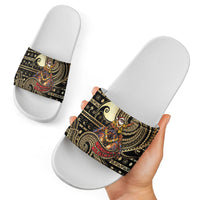 Niue Christmas Slide Sandals Santa Riding Coconut Crab DT05 - Polynesian Pride