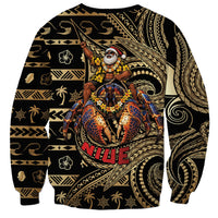 Niue Christmas Sweatshirt Santa Riding Coconut Crab DT05 - Polynesian Pride