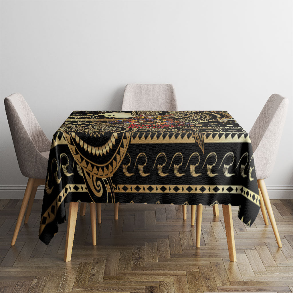 Niue Christmas Tablecloth Santa Riding Coconut Crab DT05 - Polynesian Pride