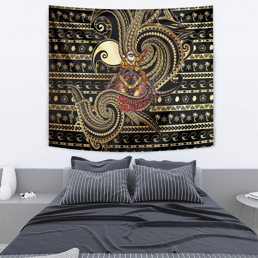 Niue Christmas Tapestry Santa Riding Coconut Crab DT05 - Polynesian Pride