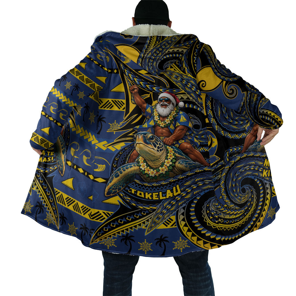 Tokelau Christmas Cloak Santa Riding Sea Turtle DT05 - Polynesian Pride