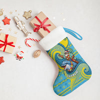 Tuvalu Christmas Stocking Santa Riding Ocean Dolphin DT05 - Polynesian Pride