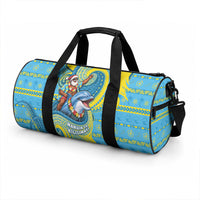 Tuvalu Christmas Duffle Bag Santa Riding Ocean Dolphin DT05 - Polynesian Pride
