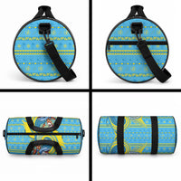 Tuvalu Christmas Duffle Bag Santa Riding Ocean Dolphin DT05 - Polynesian Pride