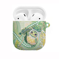 Hawaii Pineapple AirPods Case Cute Cosplay Turtle Plumeria Spiral DT05 Mint - Polynesian Pride