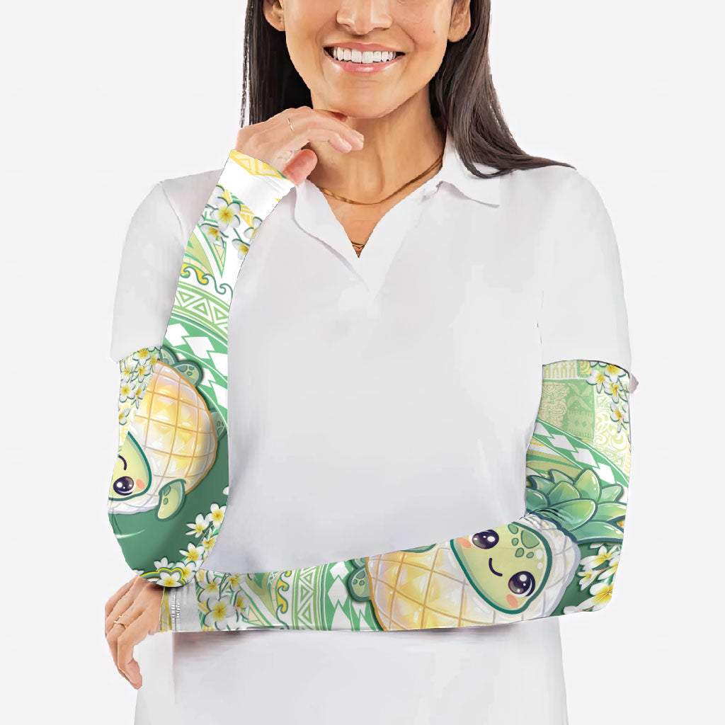 Hawaii Pineapple Arm Sleeves Cute Cosplay Turtle Plumeria Spiral DT05 - Polynesian Pride