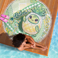 Hawaii Pineapple Beach Blanket Cute Cosplay Turtle Plumeria Spiral DT05 - Polynesian Pride