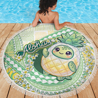 Hawaii Pineapple Beach Blanket Cute Cosplay Turtle Plumeria Spiral DT05 - Polynesian Pride