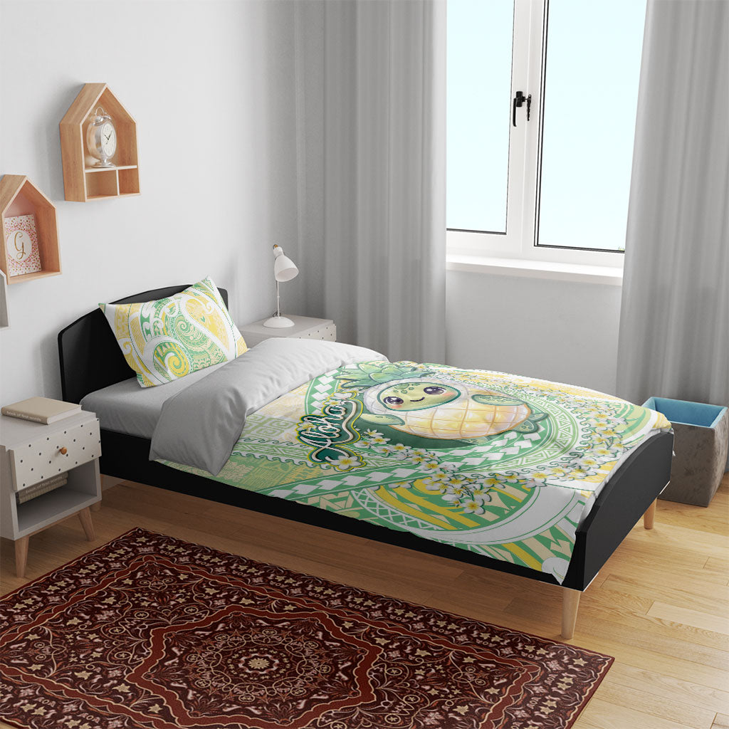Hawaii Pineapple Bedding Set Cute Cosplay Turtle Plumeria Spiral DT05 - Polynesian Pride