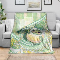 Hawaii Pineapple Blanket Cute Cosplay Turtle Plumeria Spiral DT05 - Polynesian Pride