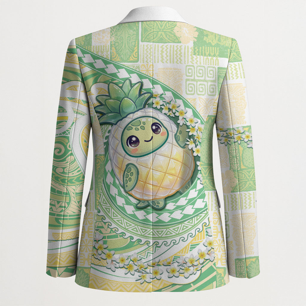 Hawaii Pineapple Blazer Cute Cosplay Turtle Plumeria Spiral DT05 - Polynesian Pride