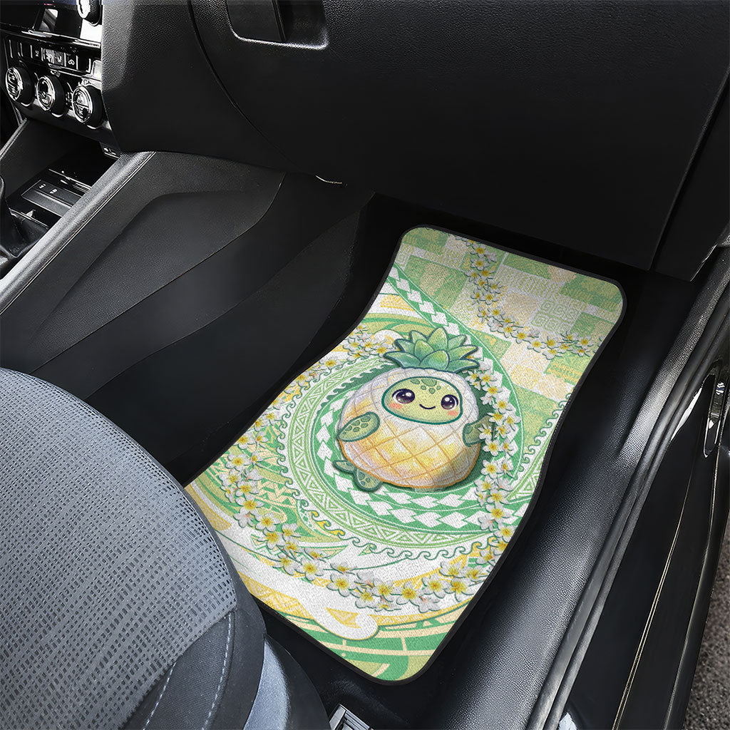 Hawaii Pineapple Car Mats Cute Cosplay Turtle Plumeria Spiral DT05 - Polynesian Pride