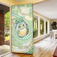 Hawaii Pineapple Door Cover Cute Cosplay Turtle Plumeria Spiral DT05 - Polynesian Pride