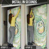 Hawaii Pineapple Door Cover Cute Cosplay Turtle Plumeria Spiral DT05 - Polynesian Pride