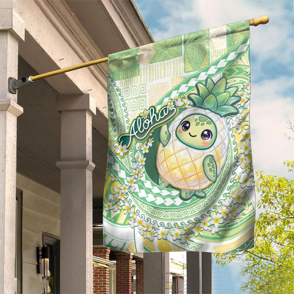 Hawaii Pineapple Garden Flag Cute Cosplay Turtle Plumeria Spiral