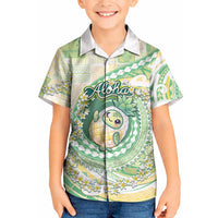 Hawaii Pineapple Kid Hawaiian Shirt Cute Cosplay Turtle Plumeria Spiral