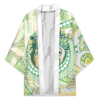 Hawaii Pineapple Kimono Cute Cosplay Turtle Plumeria Spiral DT05 Unisex Mint - Polynesian Pride