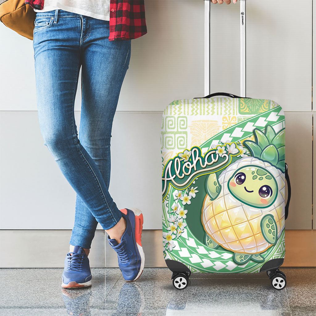 Hawaii Pineapple Luggage Cover Cute Cosplay Turtle Plumeria Spiral DT05 - Polynesian Pride