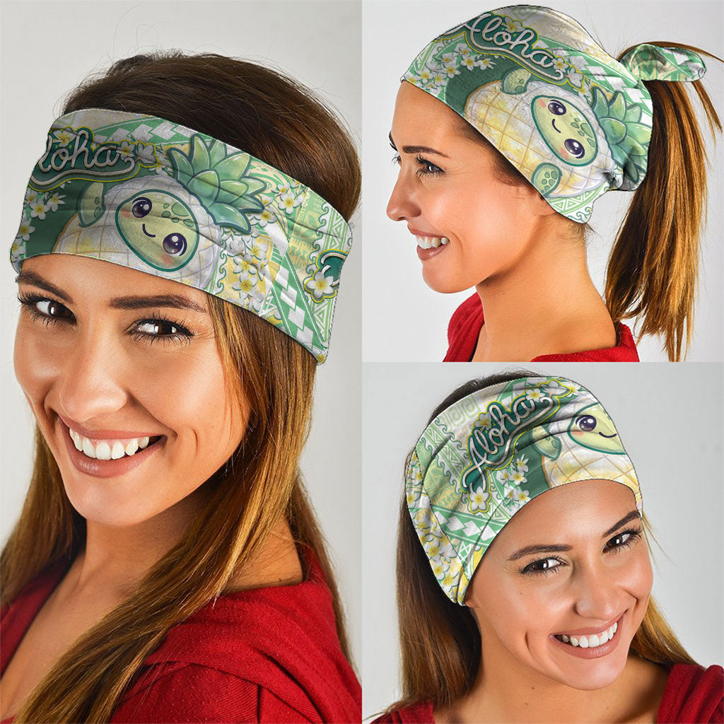 Hawaii Pineapple Neck Gaiter Cute Cosplay Turtle Plumeria Spiral DT05 - Polynesian Pride