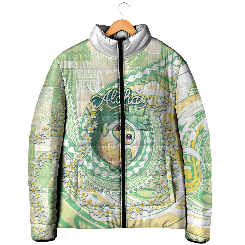 Hawaii Pineapple Padded Jacket Cute Cosplay Turtle Plumeria Spiral DT05 - Polynesian Pride