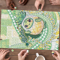 Hawaii Pineapple Puzzle Cute Cosplay Turtle Plumeria Spiral DT05 - Polynesian Pride