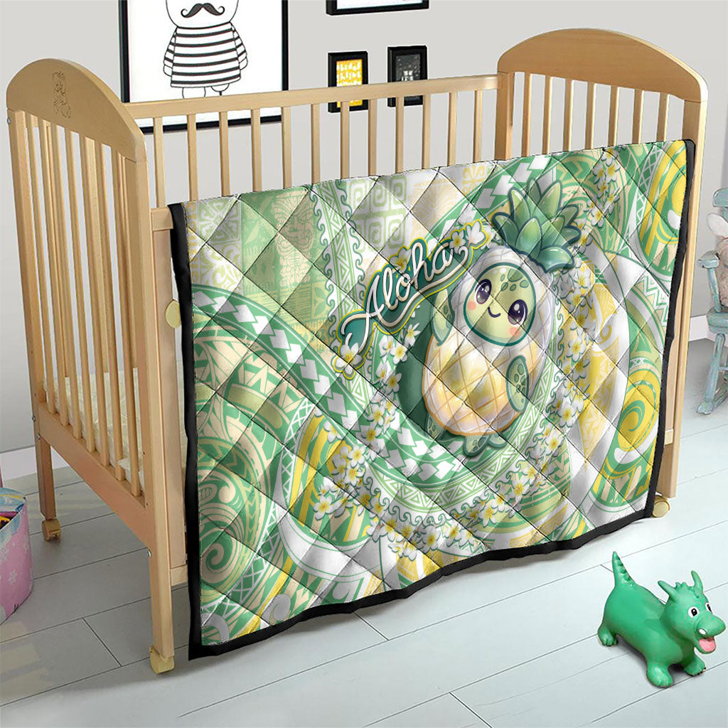 Hawaii Pineapple Quilt Cute Cosplay Turtle Plumeria Spiral DT05 - Polynesian Pride