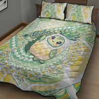 Hawaii Pineapple Quilt Bed Set Cute Cosplay Turtle Plumeria Spiral DT05 - Polynesian Pride
