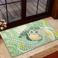 Hawaii Pineapple Rubber Doormat Cute Cosplay Turtle Plumeria Spiral DT05 - Polynesian Pride