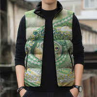 Hawaii Pineapple Sleeveless Puffer Jacket Cute Cosplay Turtle Plumeria Spiral DT05 - Polynesian Pride