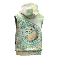 Hawaii Pineapple Sleeveless Zip Hoodie Cute Cosplay Turtle Plumeria Spiral DT05 - Polynesian Pride