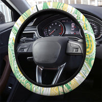 Hawaii Pineapple Steering Wheel Cover Cute Cosplay Turtle Plumeria Spiral DT05 - Polynesian Pride