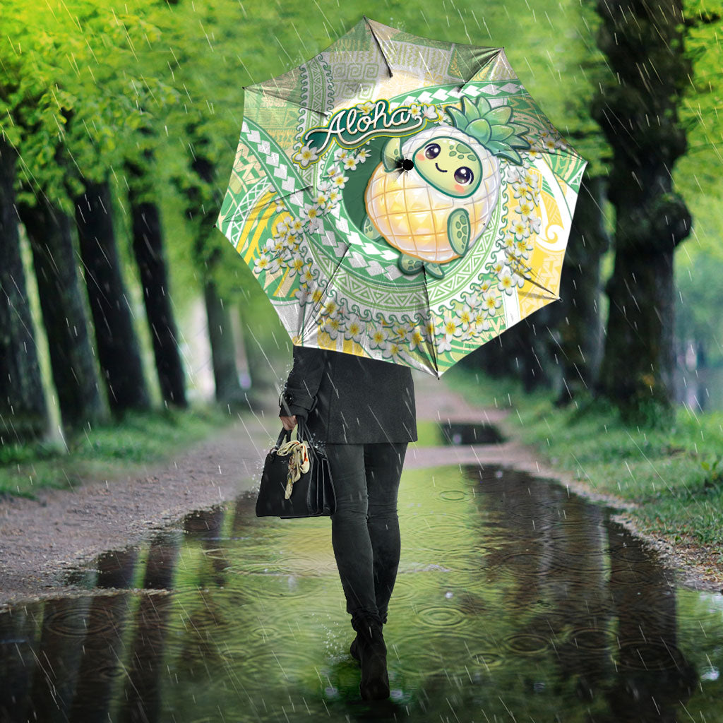 Hawaii Pineapple Umbrella Cute Cosplay Turtle Plumeria Spiral DT05 - Polynesian Pride