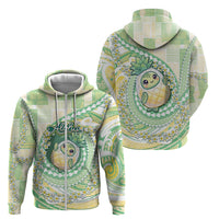 Hawaii Pineapple Zip Hoodie Cute Cosplay Turtle Plumeria Spiral DT05 - Polynesian Pride