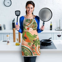 Hawaii Papaya Apron Cute Cosplay Humuhumu Fish Plumeria Waves DT05 - Polynesian Pride
